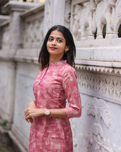 Load image into Gallery viewer, Dusty Pink Cotton Kurti