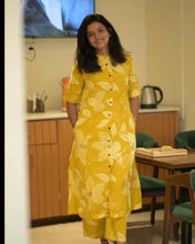 Load image into Gallery viewer, Mustard Sunshine Cotton Co-ord Set