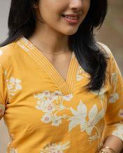 Load image into Gallery viewer, Mustard Magic Cotton Kurti
