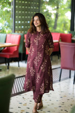 Load image into Gallery viewer, Maroon Sunshine Cotton Co-ord Set
