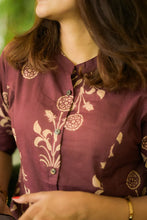 Load image into Gallery viewer, Maroon Sunshine Cotton Co-ord Set
