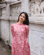 Load image into Gallery viewer, Dusty Pink Cotton Kurti
